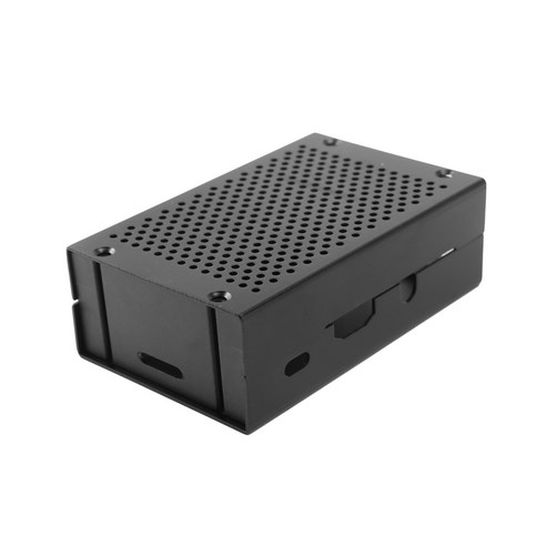 라스베리 PI 3 B + Case Raspberry PI 3B + / 3B 알루미늄 합금 헤비 듀티 패시브 냉각 금속 케이스 (블랙), 보여진 바와 같이, 하나