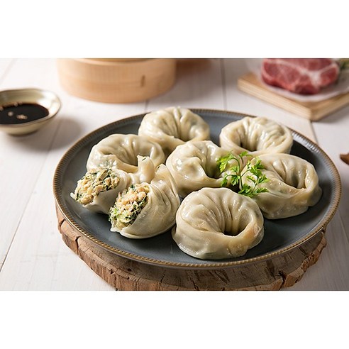 생야채 수제 고기왕만두 1.4kg+김치왕만두 1.4kg, 2.8kg, 1세트