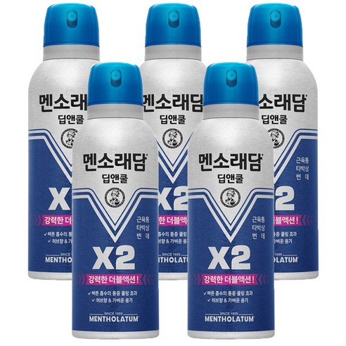 멘소래담 스프레이 딥앤쿨 에어로솔 파스 150ml, 1개입, 5개