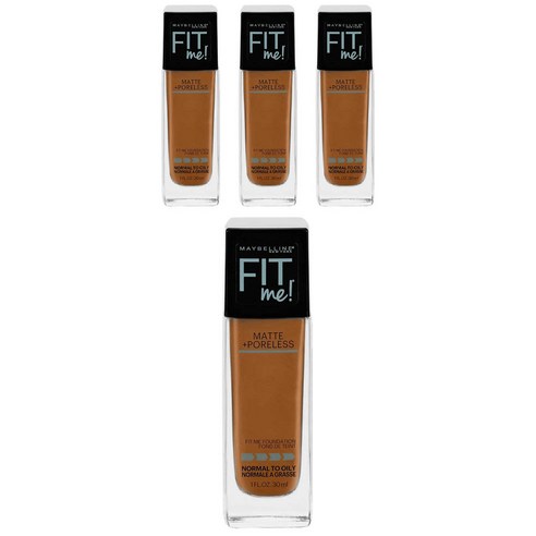 메이블린 핏 미! 매트+ 포어리스 파운데이션 30ml, Cappucino, 4개