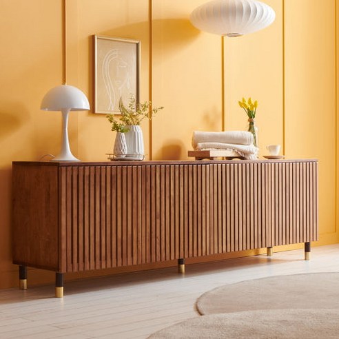 리홈 라칸 원목 거실장: 북유럽 감성이 깃든 공간의 중심 북유럽원목거실장