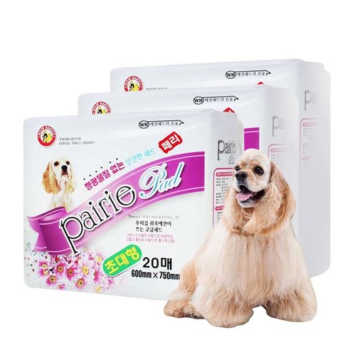 와우한빛 페리 반려견 배변패드 20매입, 3개