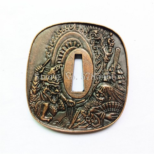 좋은 합금 Tsuba Guard For Japanese Sword 사무라이 카타나 Wakizashi Katana Knife Fitting