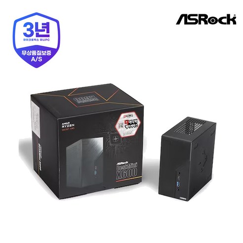 ASRock DeskMini X600 8600G 120W 디앤디컴 (베어본) 메모리 저장장치 미포함