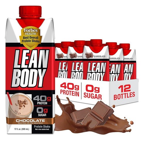 Lean Body ReadytoDrink 식물 기반 테이스터 팩 단백질 30g 인공 향료 감미료 또는 없음 프리 글루텐 프리미엄 완두콩 쌀 블렌드 2팩 223334
