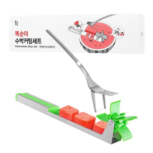 일상공감 똑순이 수박커팅세트, 1개