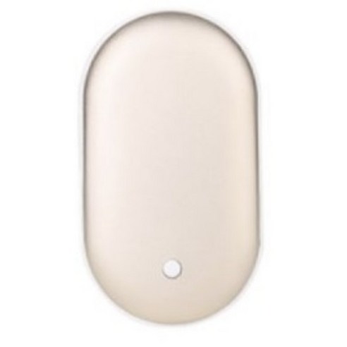 로미로미샵 충전식 손난로 5200mAh 휴대용 핸드워머 보조배터리, 골드
