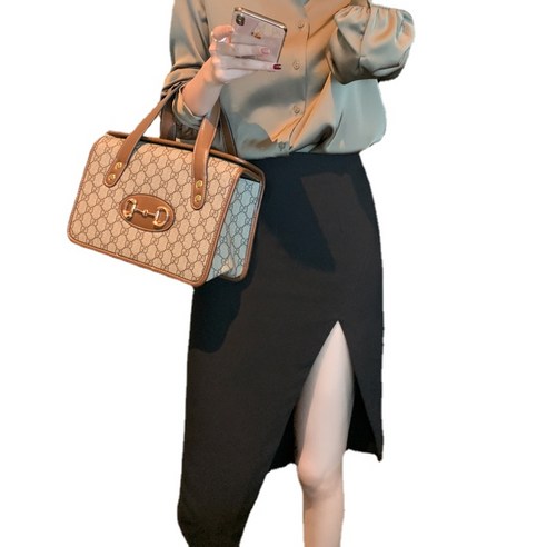 ANKRIC 시스루블라우스 진짜 샷 가을 긴 소매 셔츠 새틴 셔츠 여성 디자인 감각 쉬폰 셔츠 전문 셔츠 여성