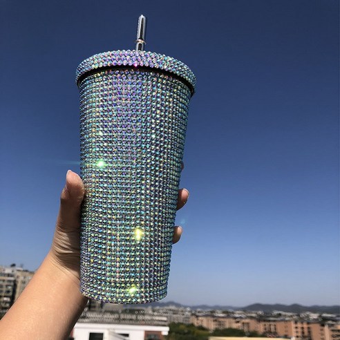 ZZJJC 아이디어 보온병 아이디어 텀블러 아웃도어 보온병, AB 컬러, 500ml