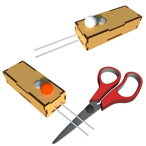 과학실험키트-뉴 DIY 간이 전기 전도계(전기박사) 만들기