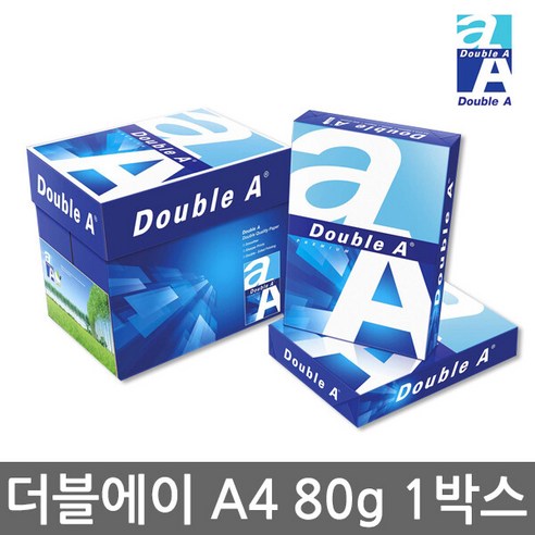 더블에이 A4 80g 2500매 1BOX/A4용지/복사지, 단일속성