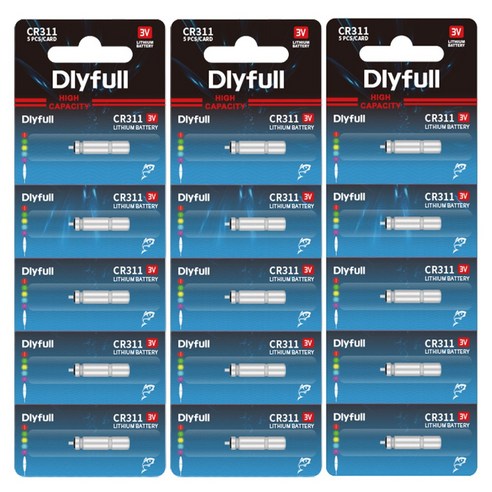 노지사랑 전자케미 배터리 CR 311 낚시밧데리, 50개