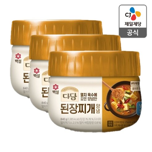 다담 된장찌개840gx1개, 840g, 3개