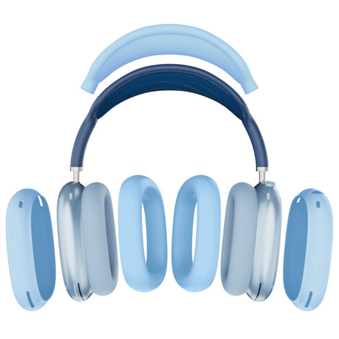 가꼬싶다 에어팟 맥스 올인원 케이스 세트 – 5번 블루 색상 에어맥스헤드셋