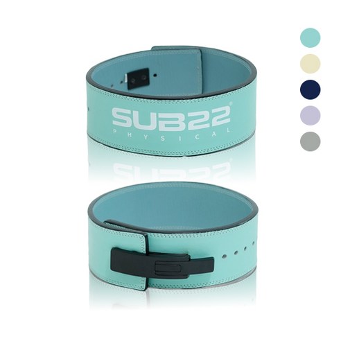 SUB22 파워 헬스 리프팅 아이언버클 레버 벨트, 민트, 1개
