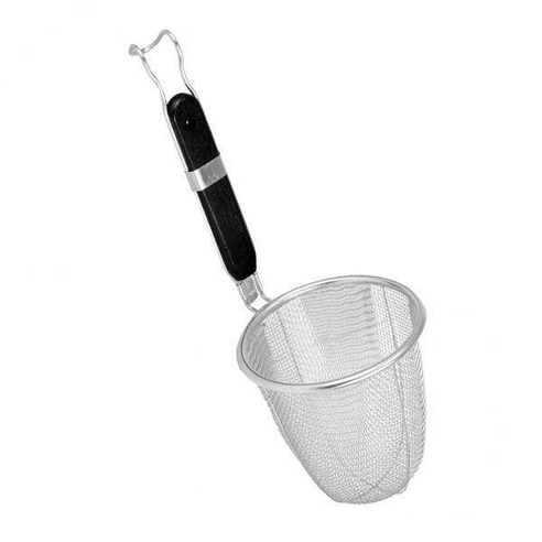 2x 주방 쌀 국수 소쿠리 냄비 스푼 메쉬 필터 스키머 냄비, 13.5cm, 실버, 스테인레스 스틸