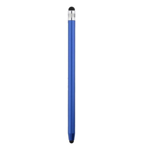 14cm 범용 연필 더블 듀얼 실리콘 헤드 터치 정전 용량 스크린 스타일러스 Caneta Capacitiva 펜 Ipad 태블릿 스마트 폰용, 02 GERMANY, blue