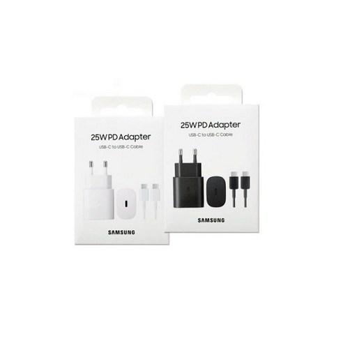 삼성전자 C to C 타입 25W 고속 충전기 EP-TA800, BLACK 검정색, 1개