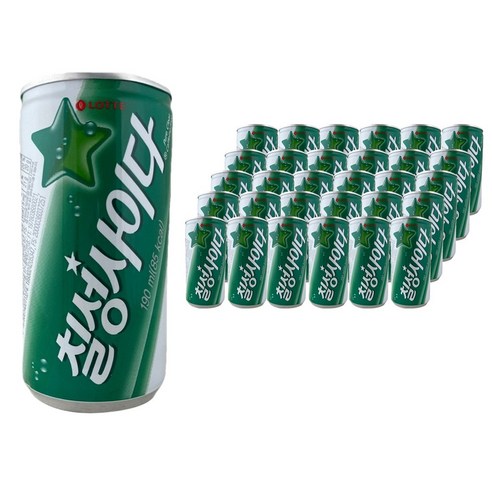 롯데칠성음료 칠성사이다, 90캔, 190ml