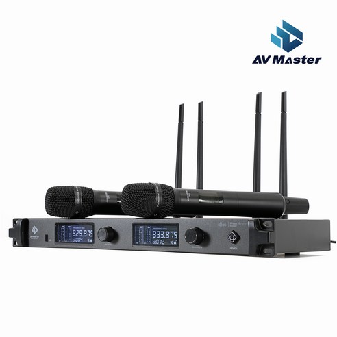 웅장한 울림을 선사하는 무선 마이크의 정점, AVMASTER SMC-9002 2채널핀마이크
