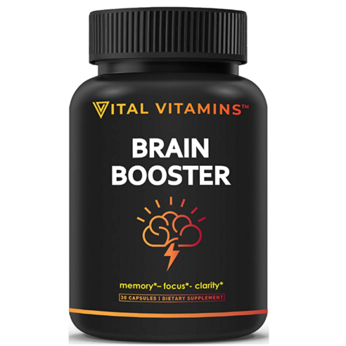 Vita 바이탈 두뇌활성보충제 30캡슐 집중력향상 비타민B12 Brain Sueent Booster 30 Ca Enhance 리뷰후기