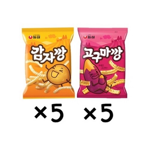 농심 감자깡+고구마깡 각 5개 / 총10개, 상세페이지 참조, 상세페이지 참조