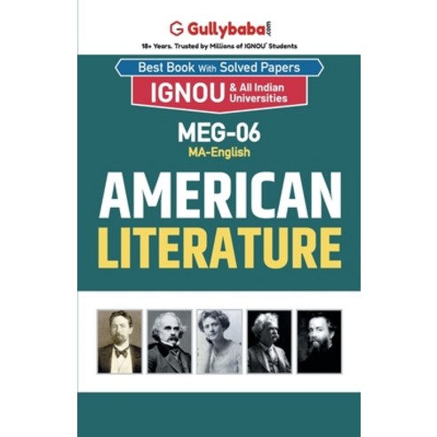 (영문도서) MEG-06 American Literature Paperback, Gullybaba Publishing House ..., English, 9789381690659