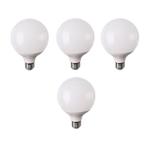 LED 볼전구 숏넥 12W, 주백색, 4개