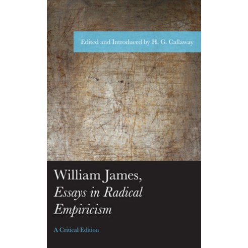 essays in radical empiricism