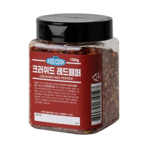 라이브 ADDCOOK 크러쉬드레드페퍼 100g 1개