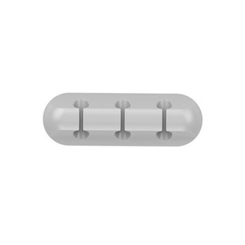 케이블 관리 클립 케이블 관리 케이블 홀더 USB/충전 케이블 정리용 실리콘 케이블, 3 Solt Gray., 설명한대로