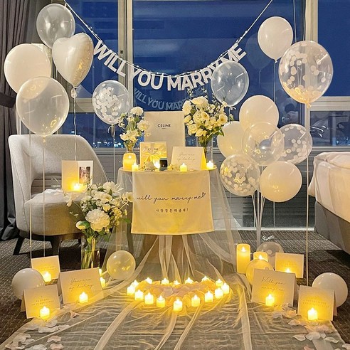 러브헌터의 워너비 프로포즈 이벤트 세트로 사랑하는 사람에게 특별한 날을 선사하세요.