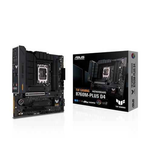 ASUS INTEL 13.12세대 LGA1700 대응 B760M 탑재 마자 보드 Micro ATX TUF GAMING B760M-PLUS D4  국내 정규 대리점품