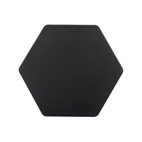 FENICE 조약돌 가죽 마우스 패드, HEXAGON BLACK, 1개