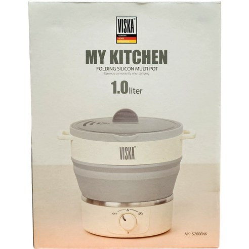 비스카 폴딩 실리콘 멀티포트 1L / 야외 캠핑 전기포트, VK-S2600NK