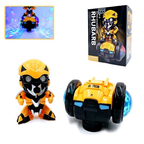 360도 회전, 사운드 미러볼, 탈착 가능한 로봇을 갖춘 춤추는 로봇 피규어