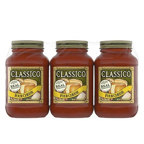 클래시코 Four Cheese Pasta Sauce, 3개, 907g