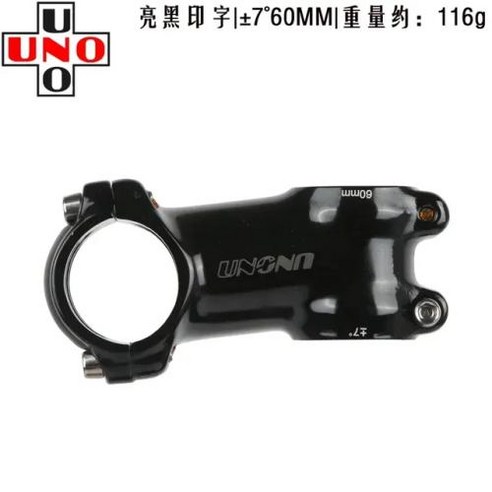 UNO 라이트 블랙 스템 자전거 초경량 MTB 로드 스템 포크 28.6 7 17 도 31.8mm 60mm 70mm 80mm 90mm 100mm 110mm 120m, 11.Light Black 17-80MM, 1개