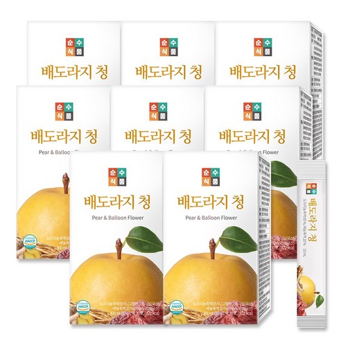 순수식품 배도라지청 스틱, 10ml, 8개