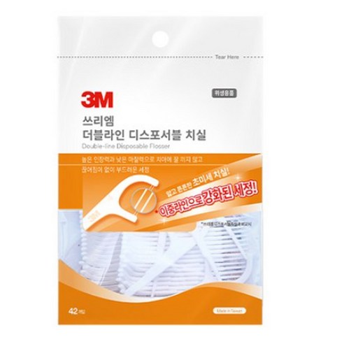 쓰리엠 더블라인 치실, 2cm, 42개입, 5개