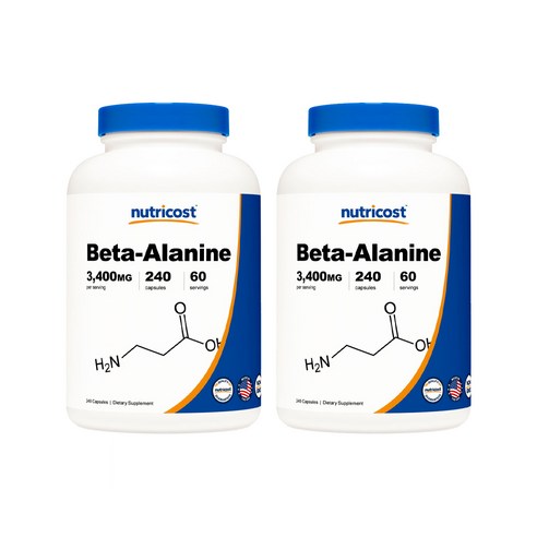 뉴트리코스트 베타-알라닌 3400mg 캡슐, 240정, 2개