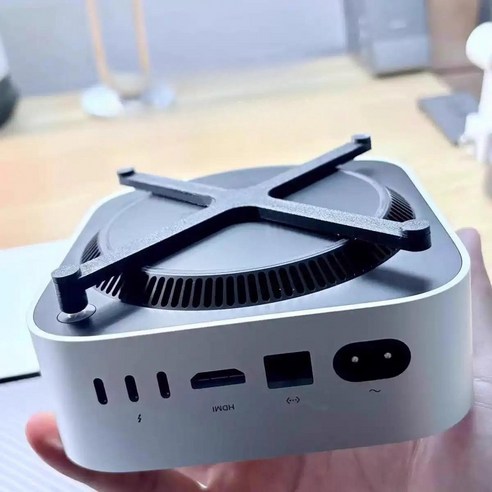 맥 미니 M4/M4 Pro 전용 거치대 눌러서 전원 키는 방식, 1개, 그레이, Free