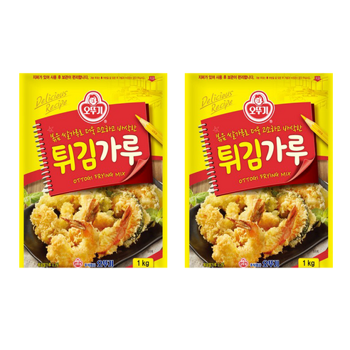 오뚜기 튀김가루 1kg X 2개, 1개