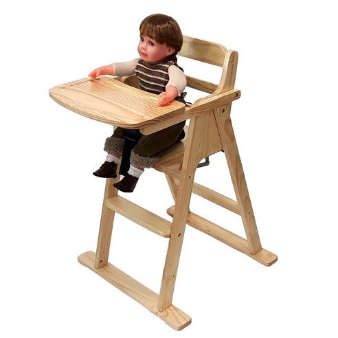 튼튼하고 안전한 베이비캠프 유아용 접이식 원목 식탁의자로 아이의 즐거운 식사 시간을 만들어 주세요!