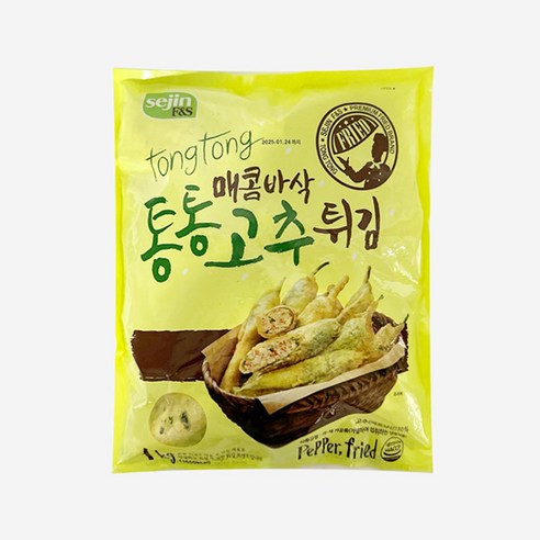 세진 냉동 통통 고추튀김 1kg, 1개 세진 냉동 통통 고추튀김 1kg, 1개