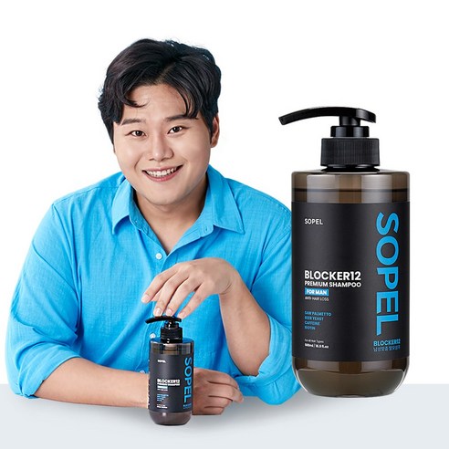 쏘펠 블로커12 남성맞춤 프리미엄 탈모샴푸, 1개, 500ml