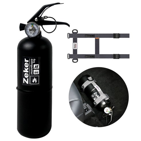 차량용 소화기 KFI인증 국가검증, 블랙+그레이 스트랩(, 1개, 0.7kg
