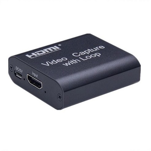 PzzPss1080P 4K HDMI 비디오 캡처 카드 To USB 2.0 보드 게임 기록 라이브 스트리밍 방송 TV 로컬 루프, USB 2.0 루프 블랙