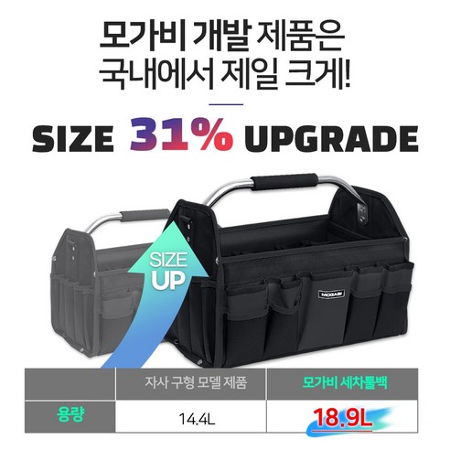 모가비 세차 툴백: 깔끔한 세차를 위한 필수템, 당신의 애마를 빛내줄 동반자