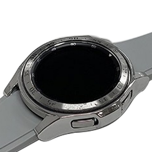 지바 갤럭시워치 4 클래식 호환 전용 젤리 케이스 투명 보호 필름 액정 일체형 프레임 실버 블랙 베젤링, 실버(42mm)